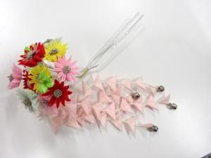 アンティーク　つまみ細工　簪